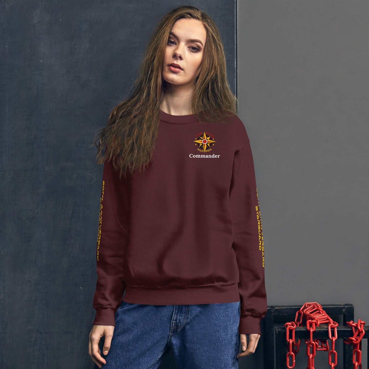 Starguard Commander Modern Starburst Crew Neck Sweatshirt - 50th Anniversary Edition