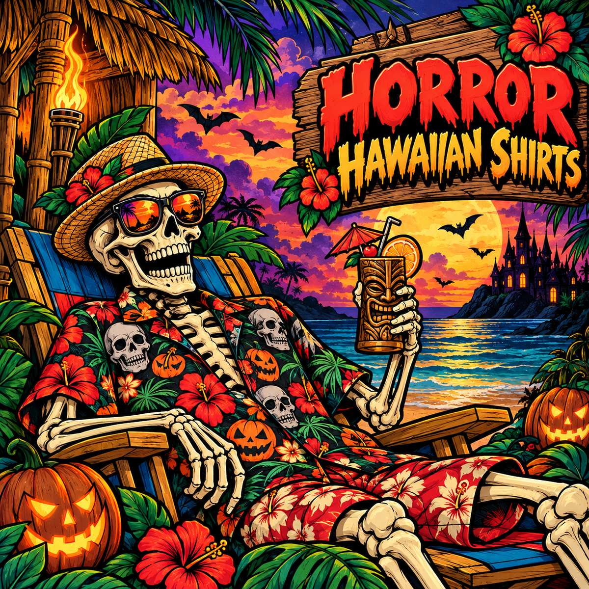 Horror Hawaiian Shirts