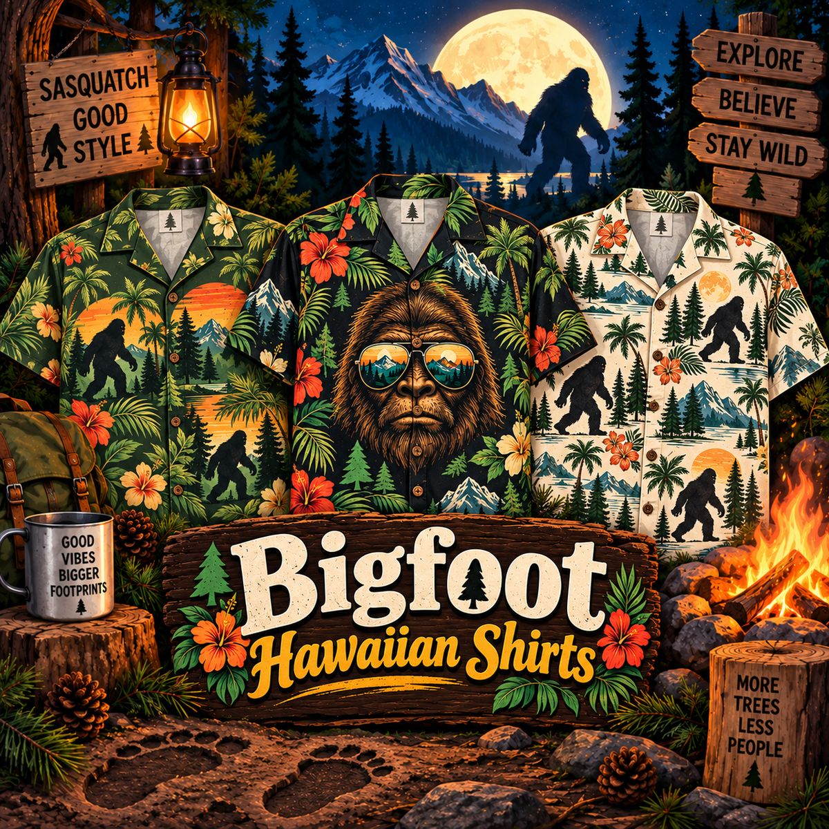 Bigfoot-Hawaiian-Shirts