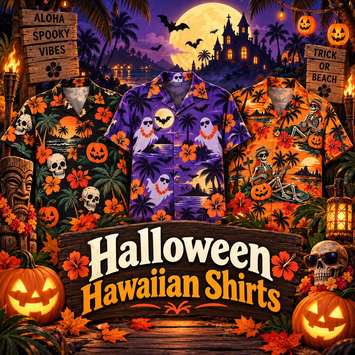 Halloween Hawaiian Shirts