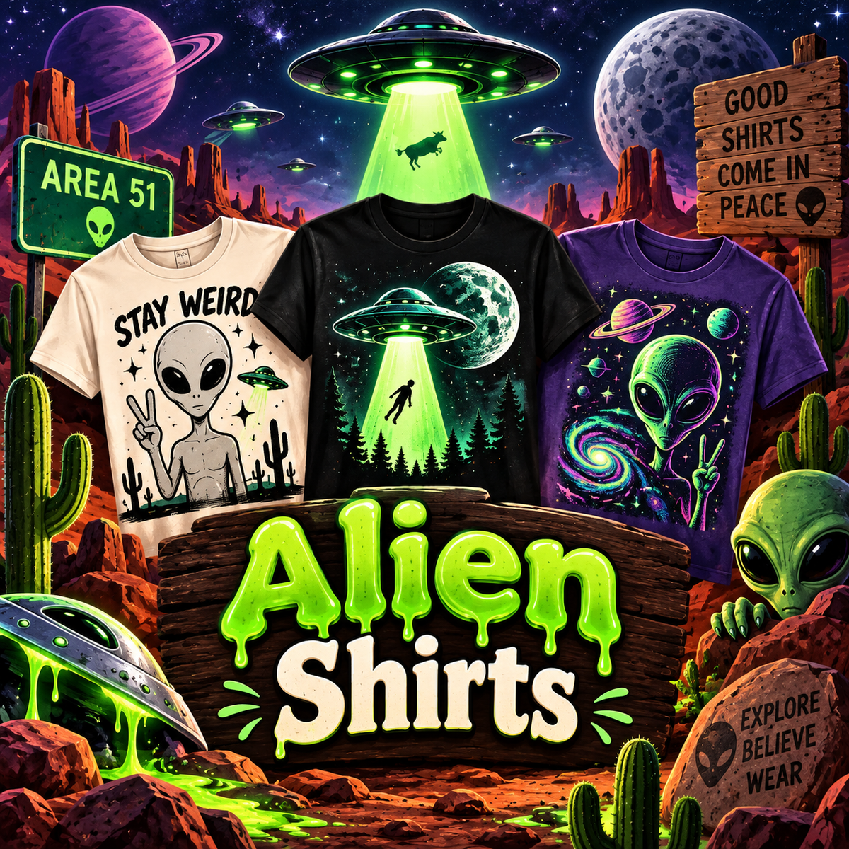 Alien-T-Shirts