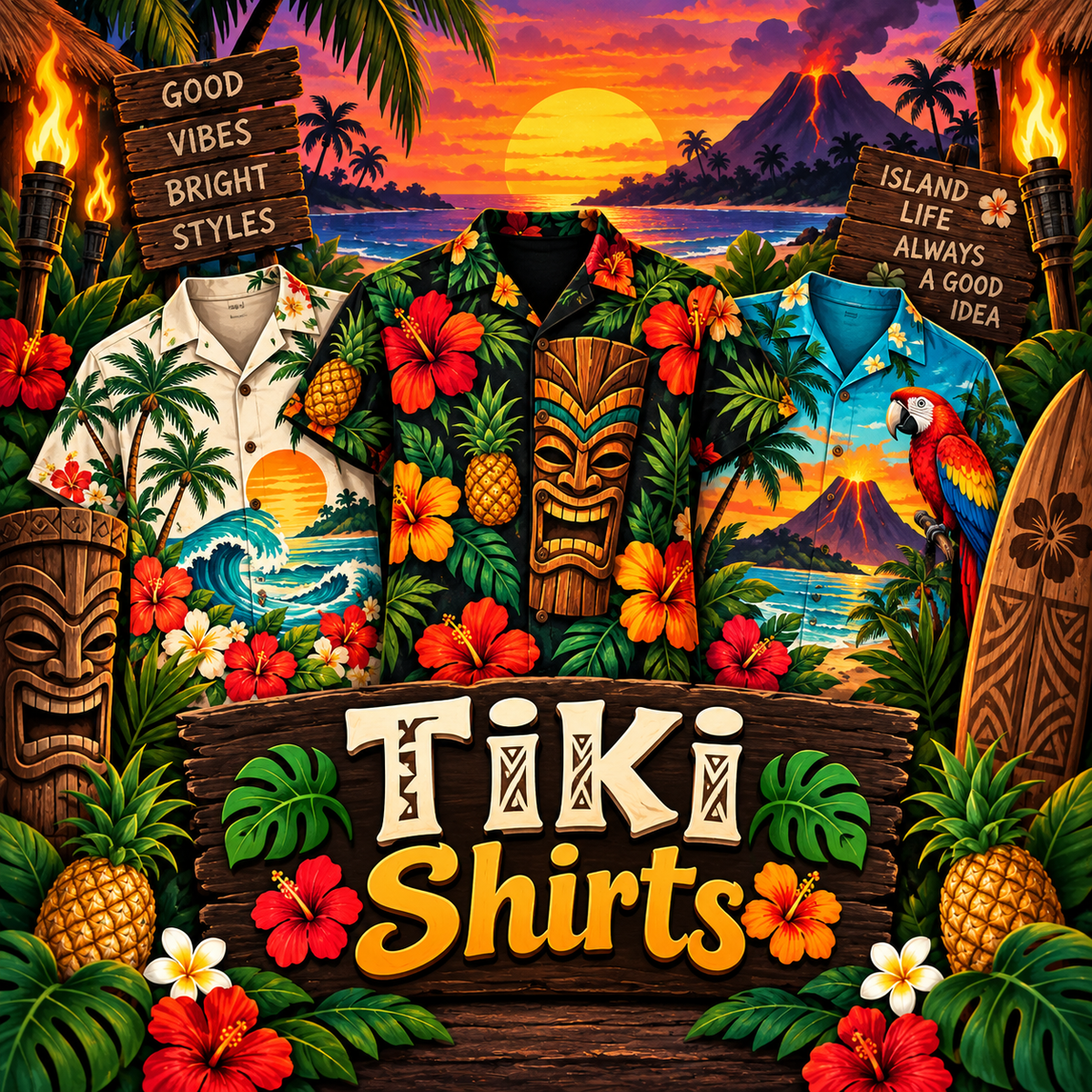 Tiki Hawaiian Shirts