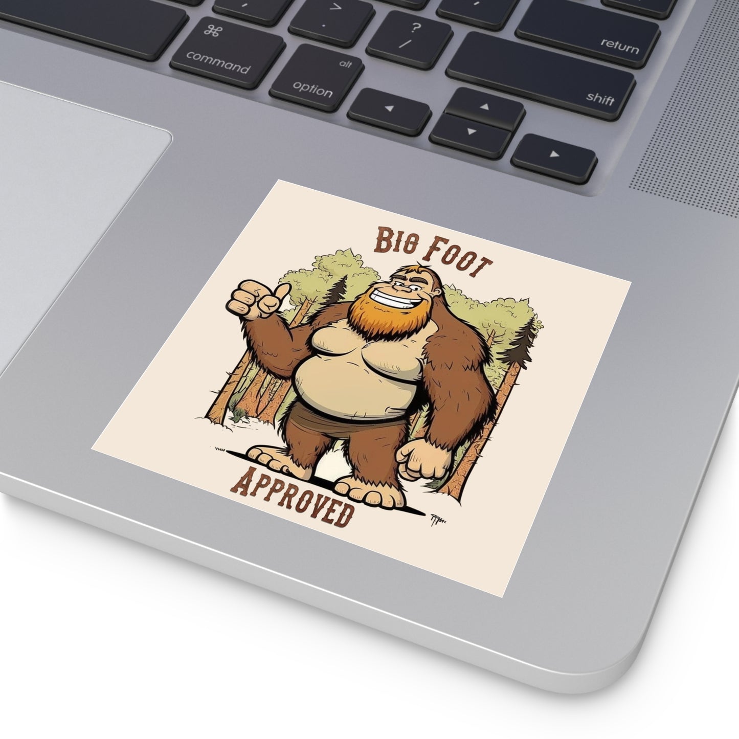 Bigfoot Approved Square Stickers, Indoor\Outdoor