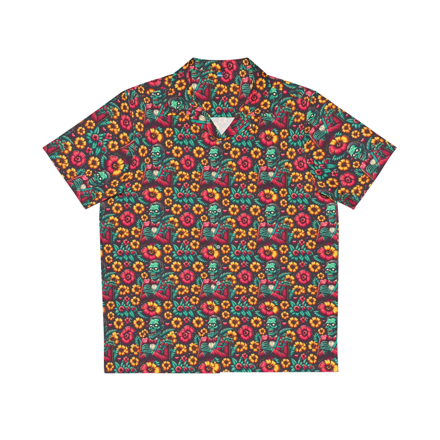 Male Zombie Valentine Hawaiian Shirt