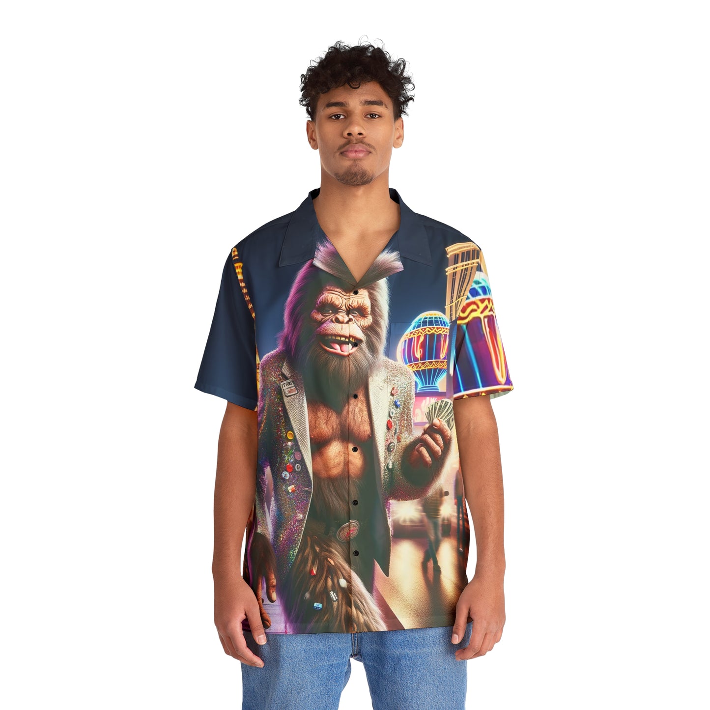 Bigfoot in Las Vegas Hawaiian Shirt