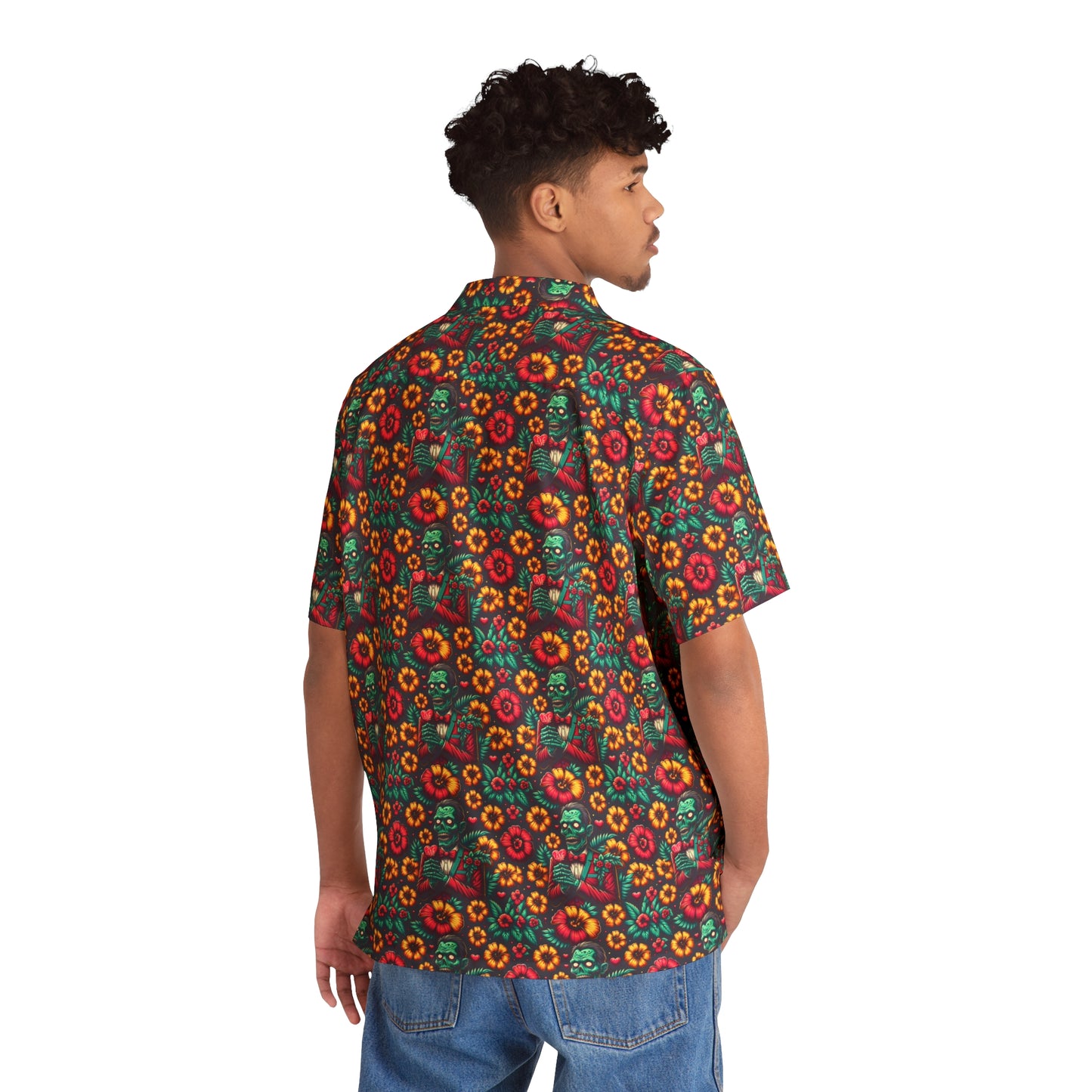 Male Zombie Valentine Hawaiian Shirt