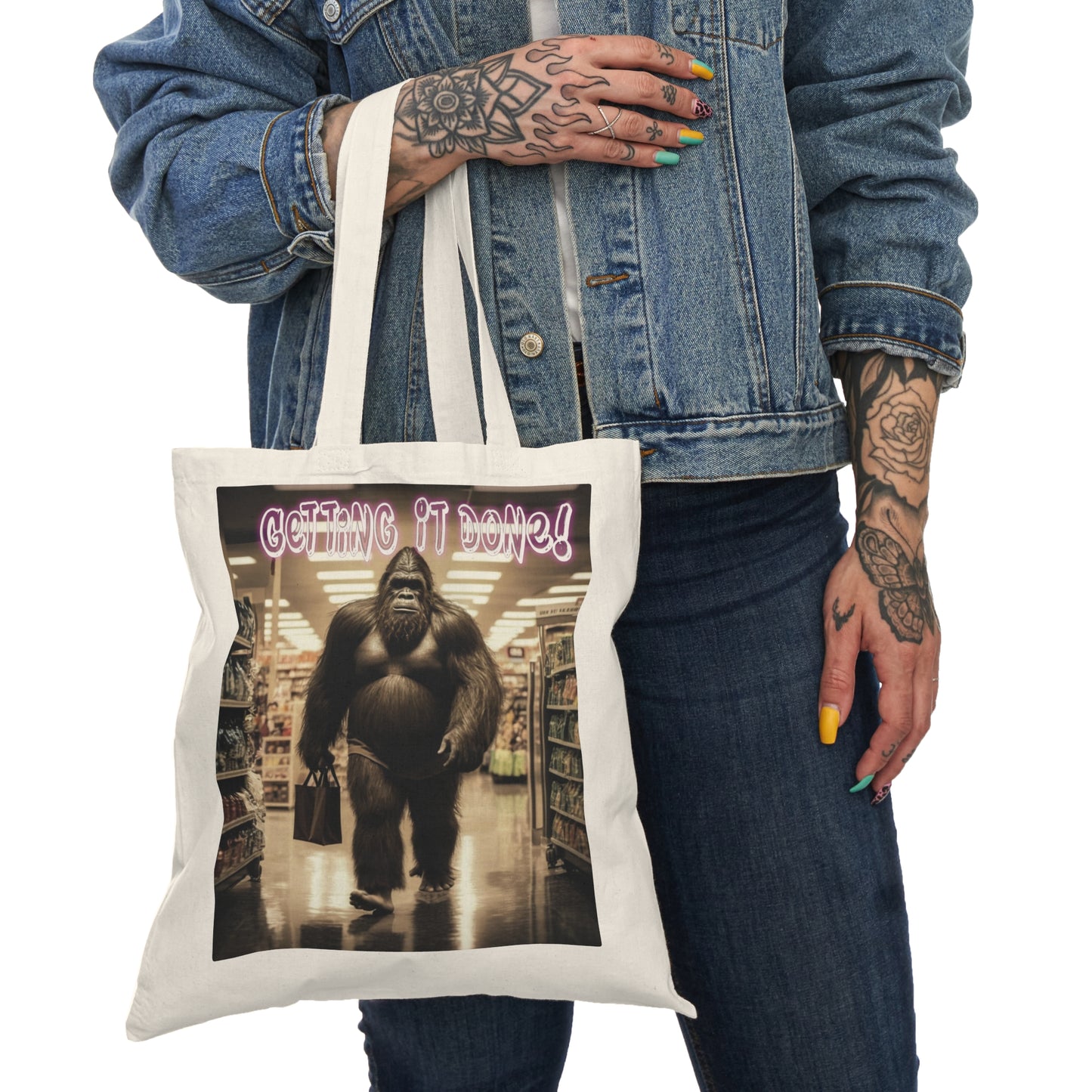 Bigfoot Getting it Done Tote Bag