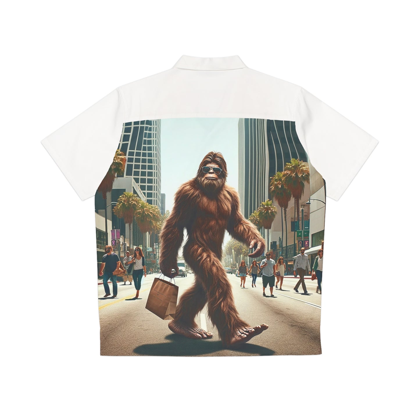 Bigfoot in LA Hawaiian Shirt