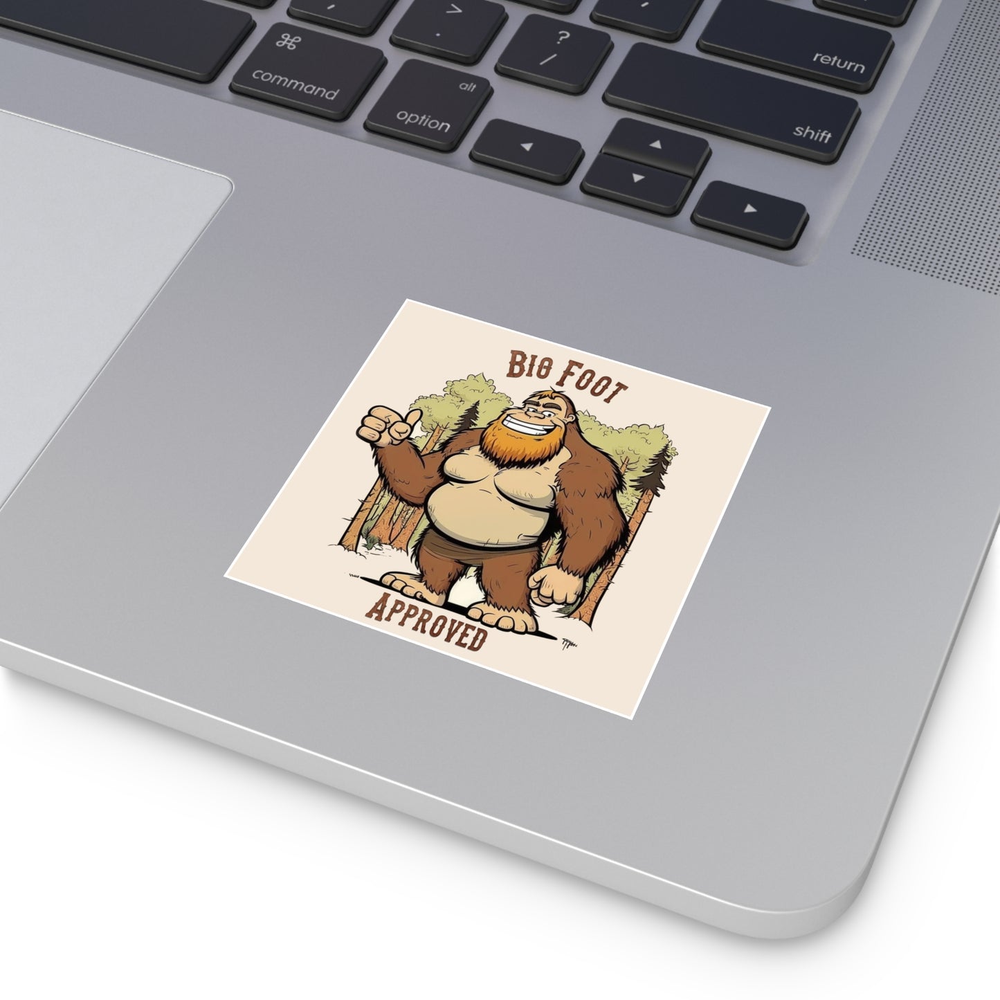 Bigfoot Approved Square Stickers, Indoor\Outdoor