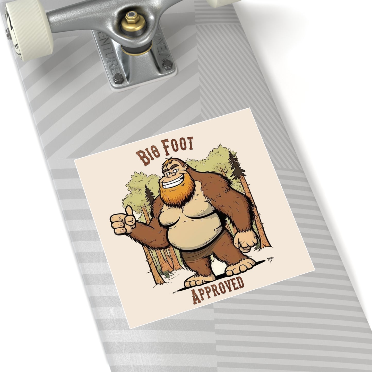 Bigfoot Approved Square Stickers, Indoor\Outdoor