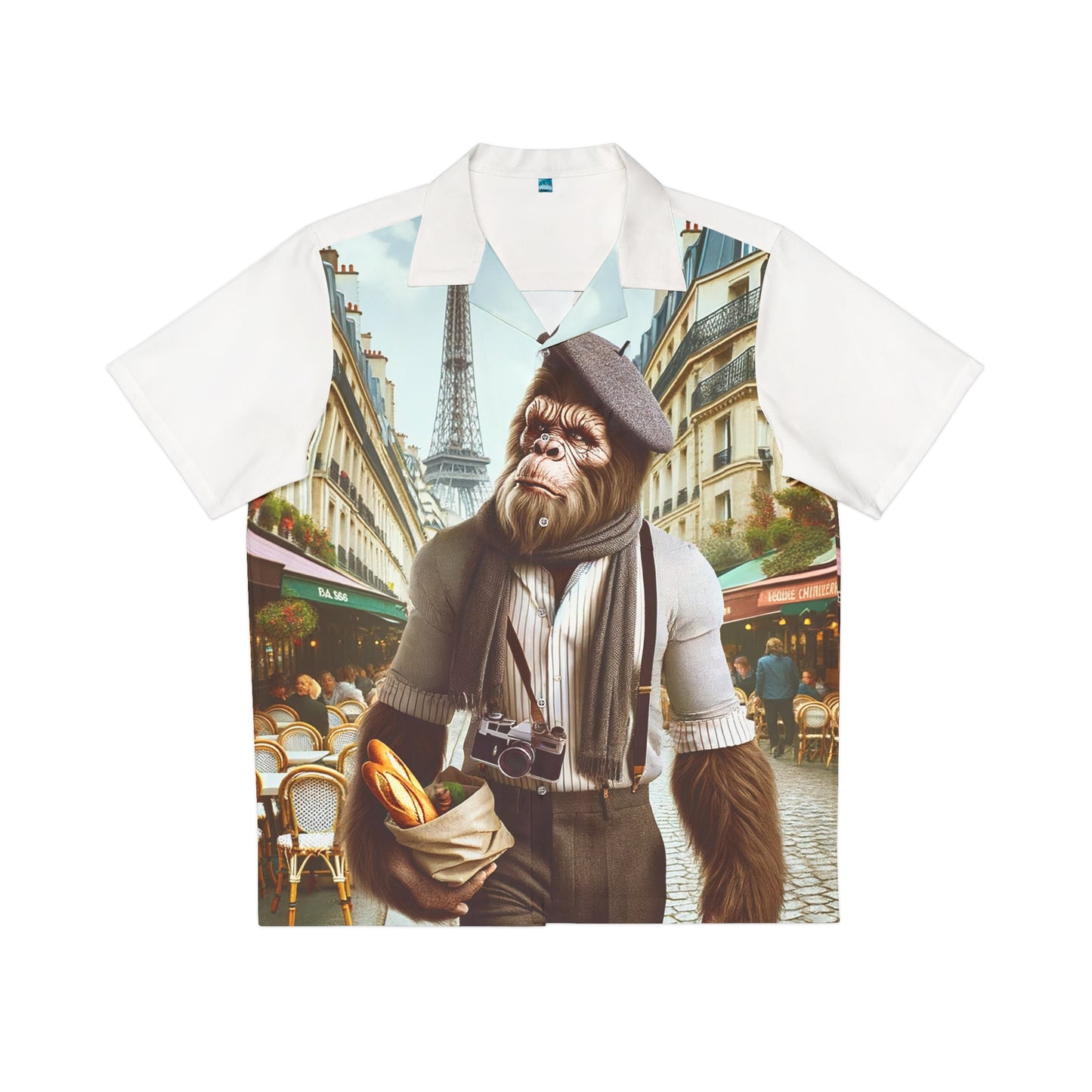 Bigfoot in Paris Hawaiian Shirt