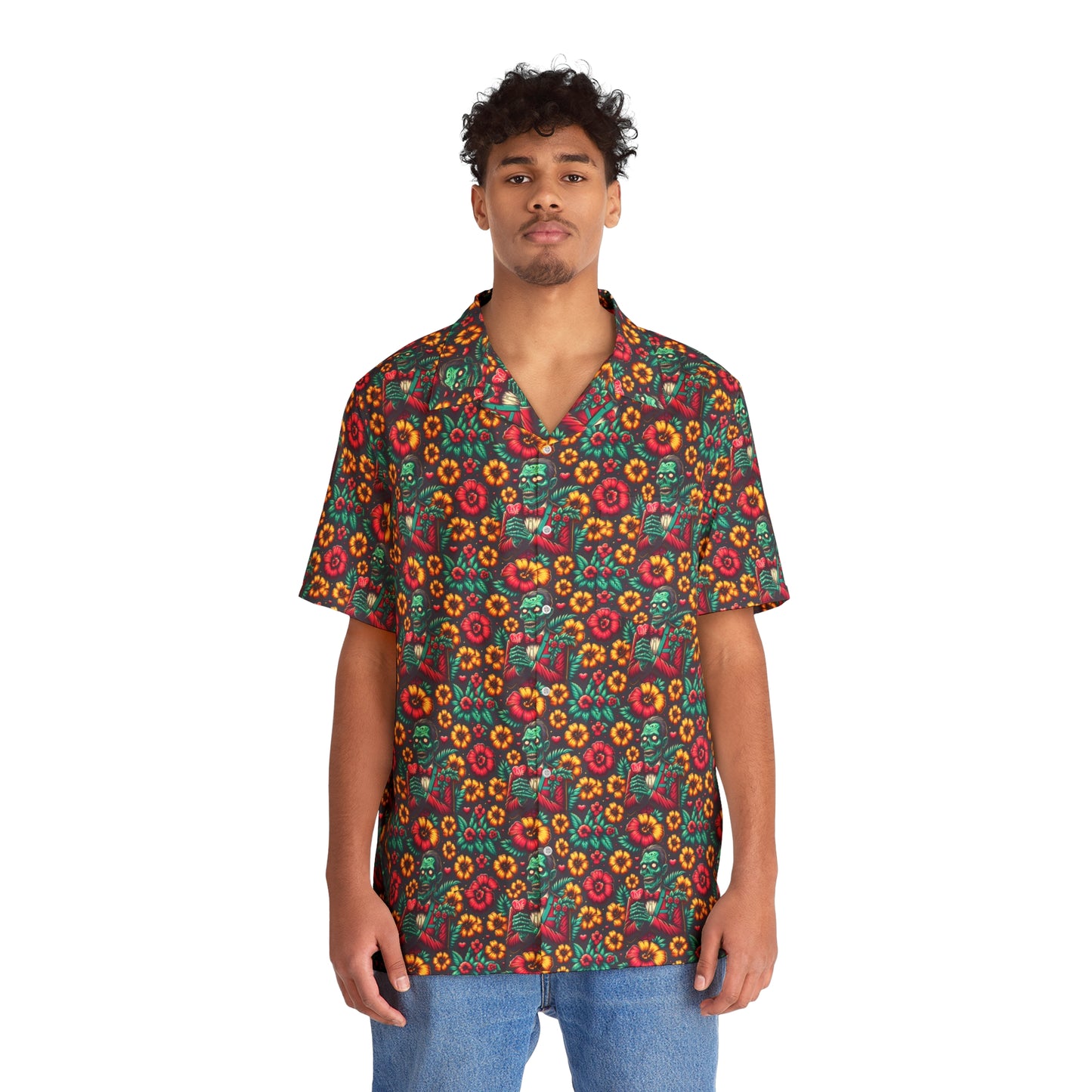 Male Zombie Valentine Hawaiian Shirt