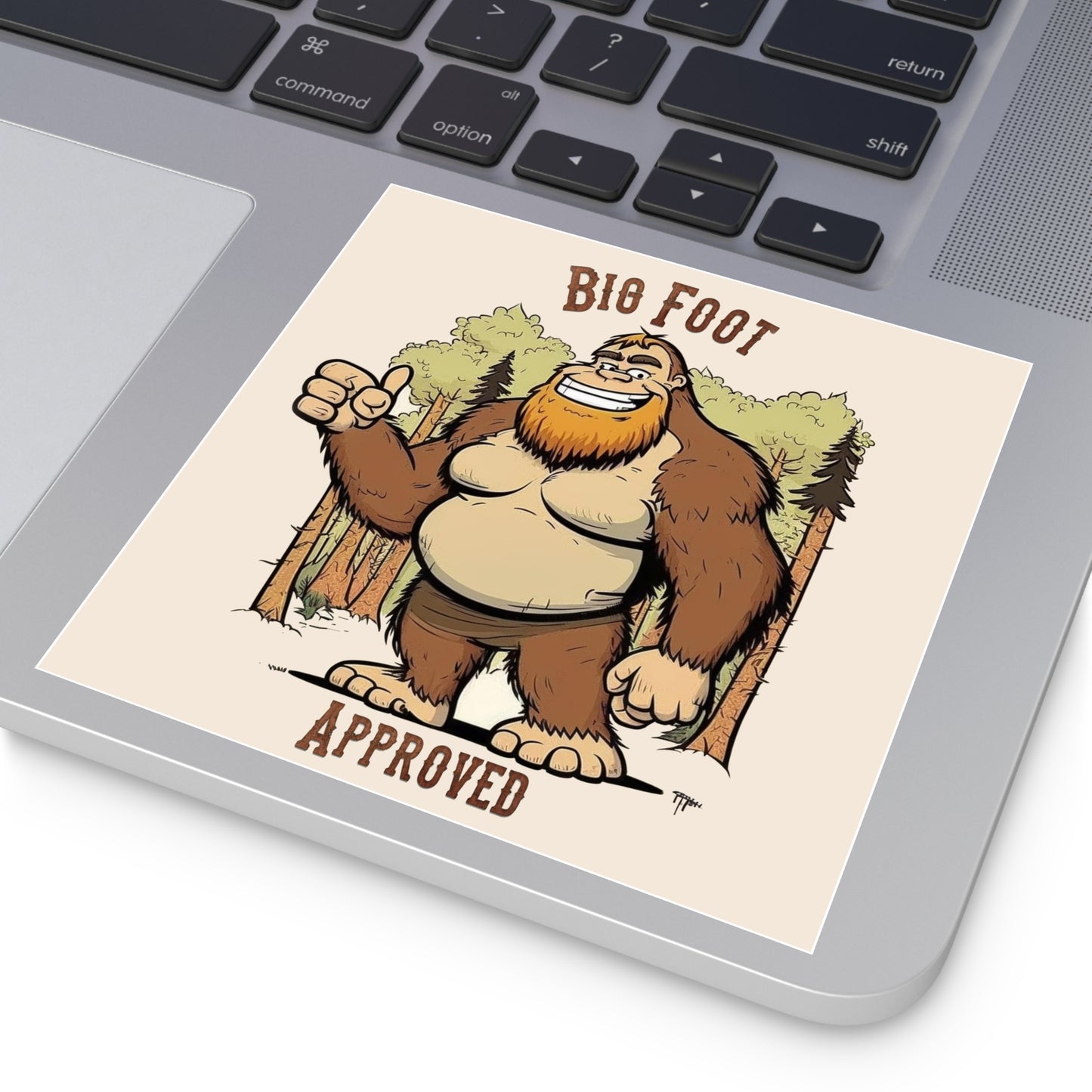 Bigfoot Approved Square Stickers, Indoor\Outdoor