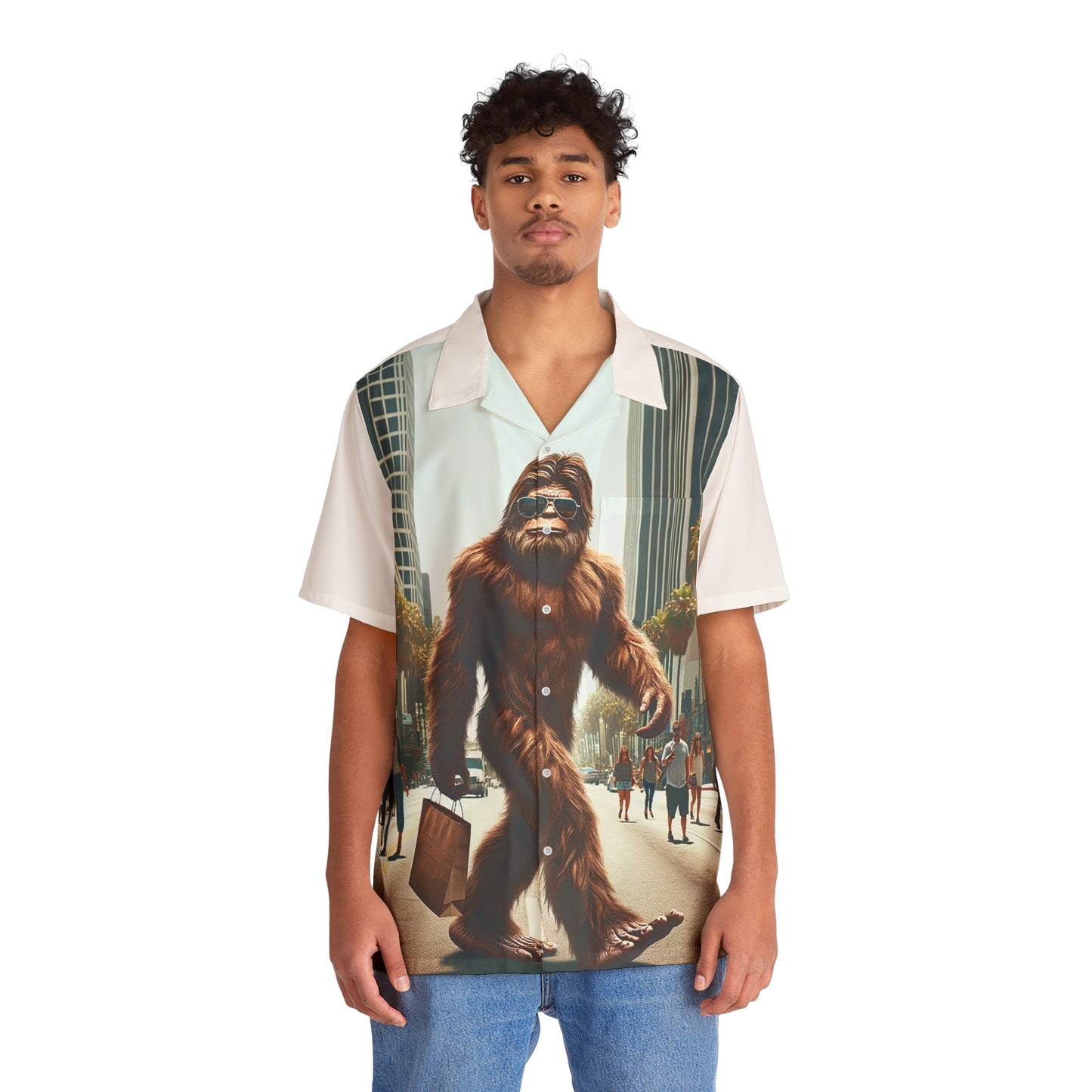 Bigfoot in LA Hawaiian Shirt