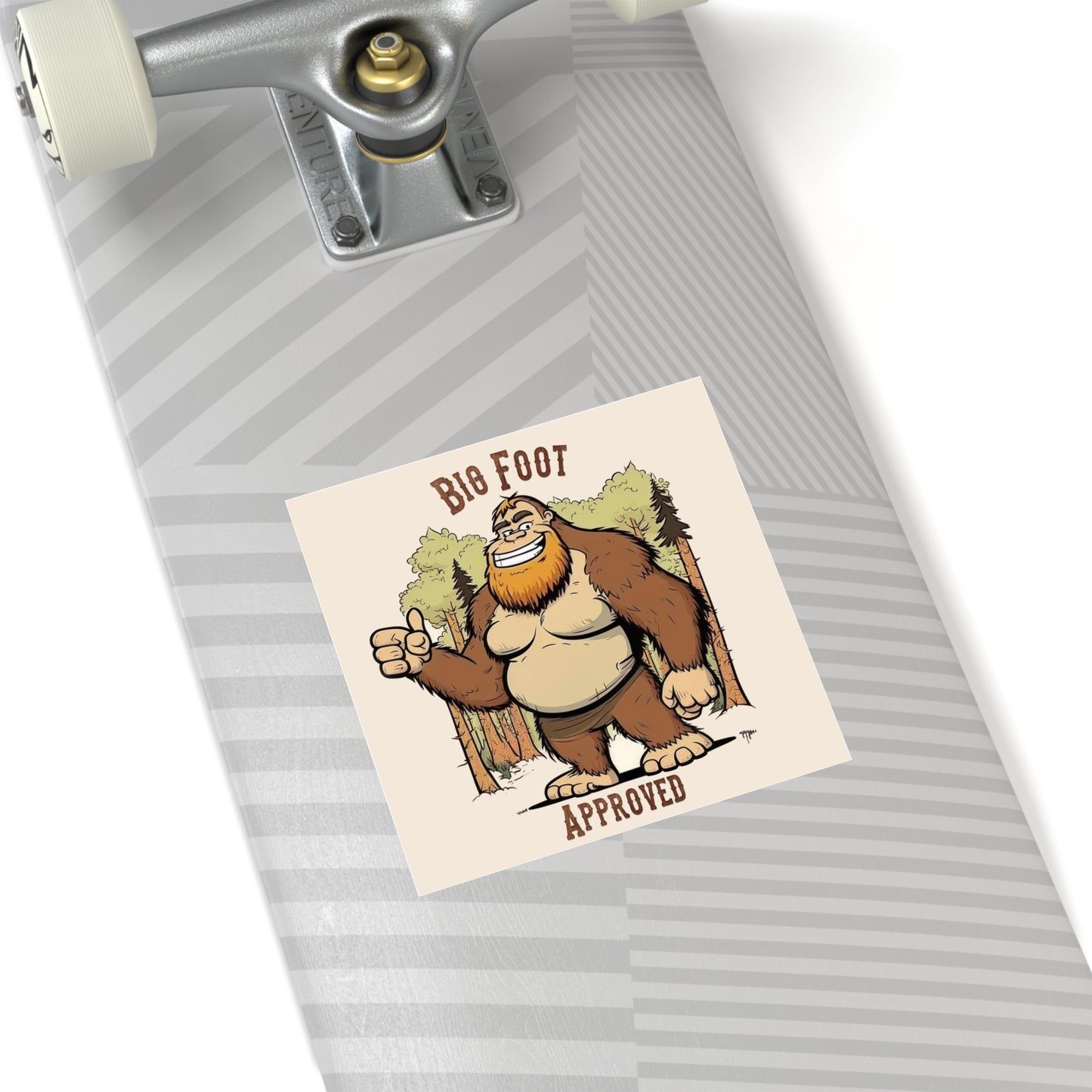 Bigfoot Approved Square Stickers, Indoor\Outdoor