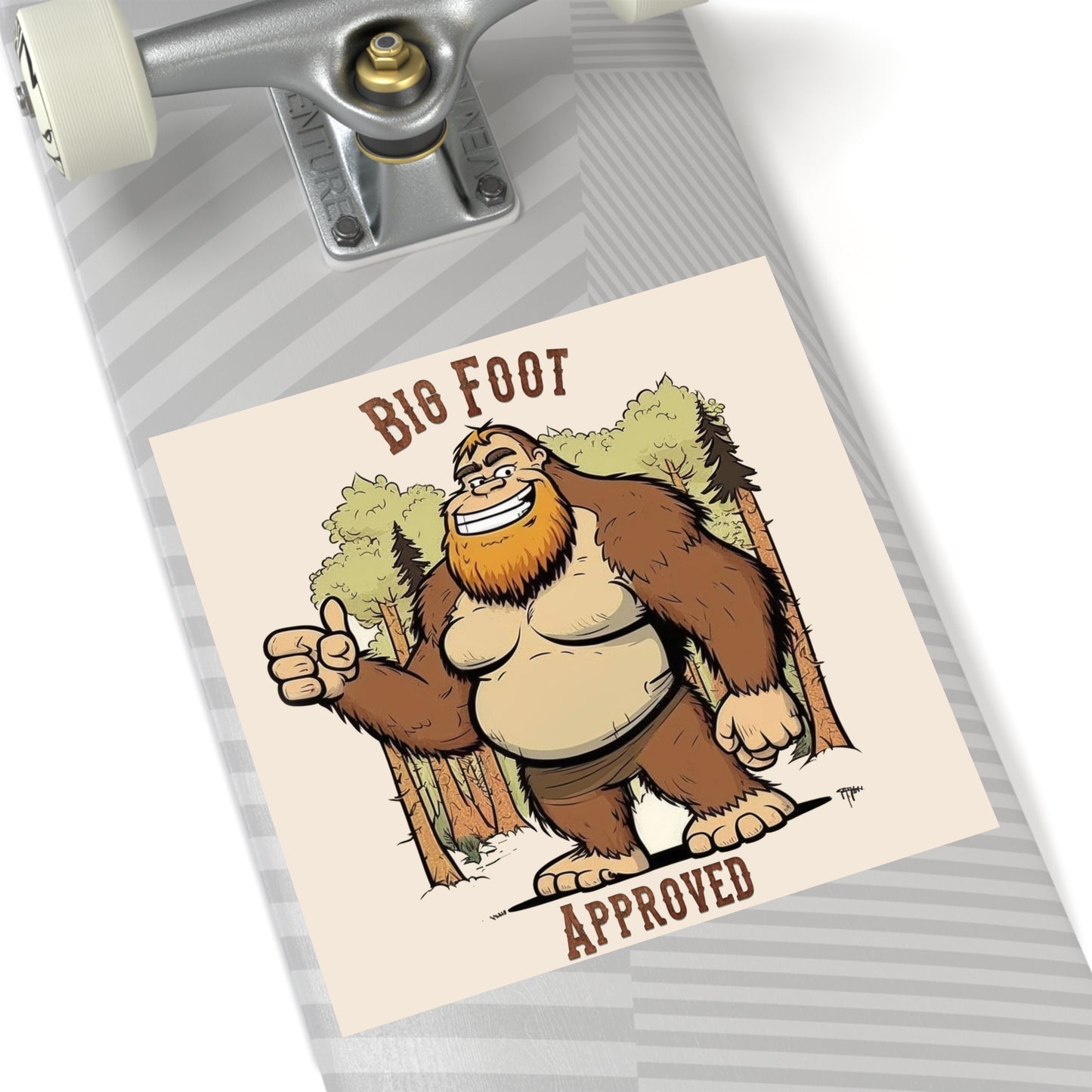 Bigfoot Approved Square Stickers, Indoor\Outdoor