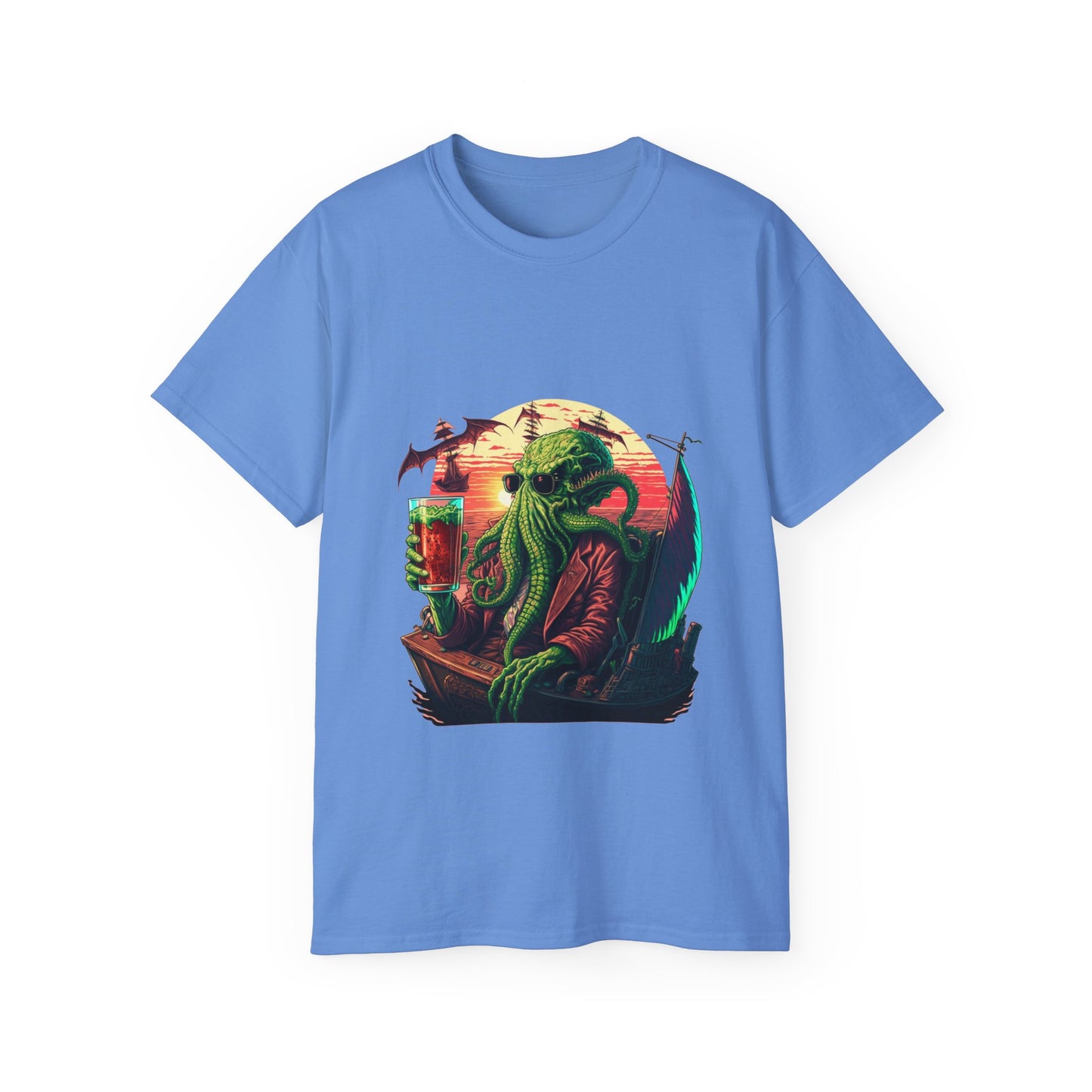 Cthulhu Enjoying a cold one Tee Shirt