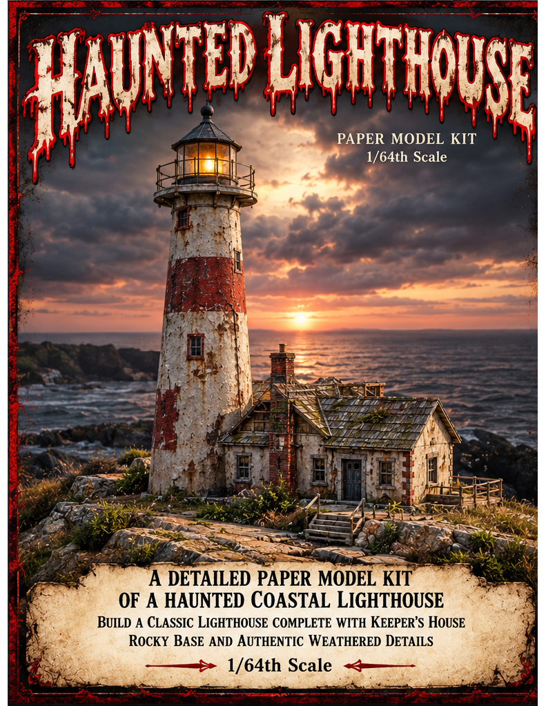 Haunted Lighthouse Paper Model